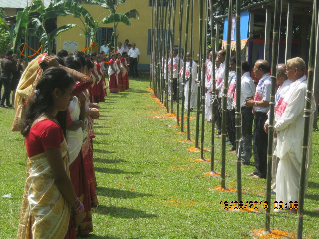 SILVER JUBILEE FLAG HOISTING